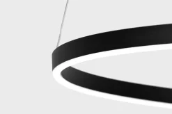 Cheap Efektowna, czarna lampa wisząca, LED o mocy 50W K-8183 z serii KOLOSO | Kaja Ośw Żyrandole Nowoczesne