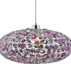 Store Efektowna, fioletowa lampa wisząca 31-92635 CRISTY | Kaja Oświetlenie Żyrandole Nowoczesne