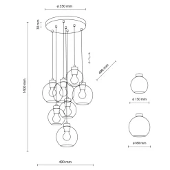 Cheap Efektowna, kolorowa lampa wisząca TK 10246 CUBUS MIX | Kaja Żyrandole Nowoczesne