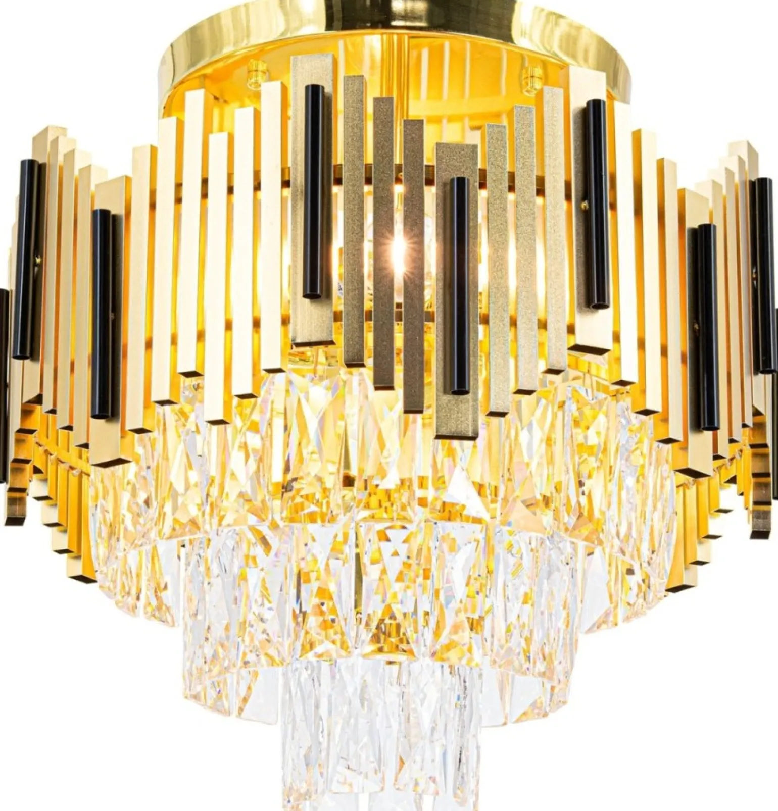 Sklep Kaja Efektowna, kryształowa lampa sufitowa 6232/4B TR BL BELIZE | Kaja