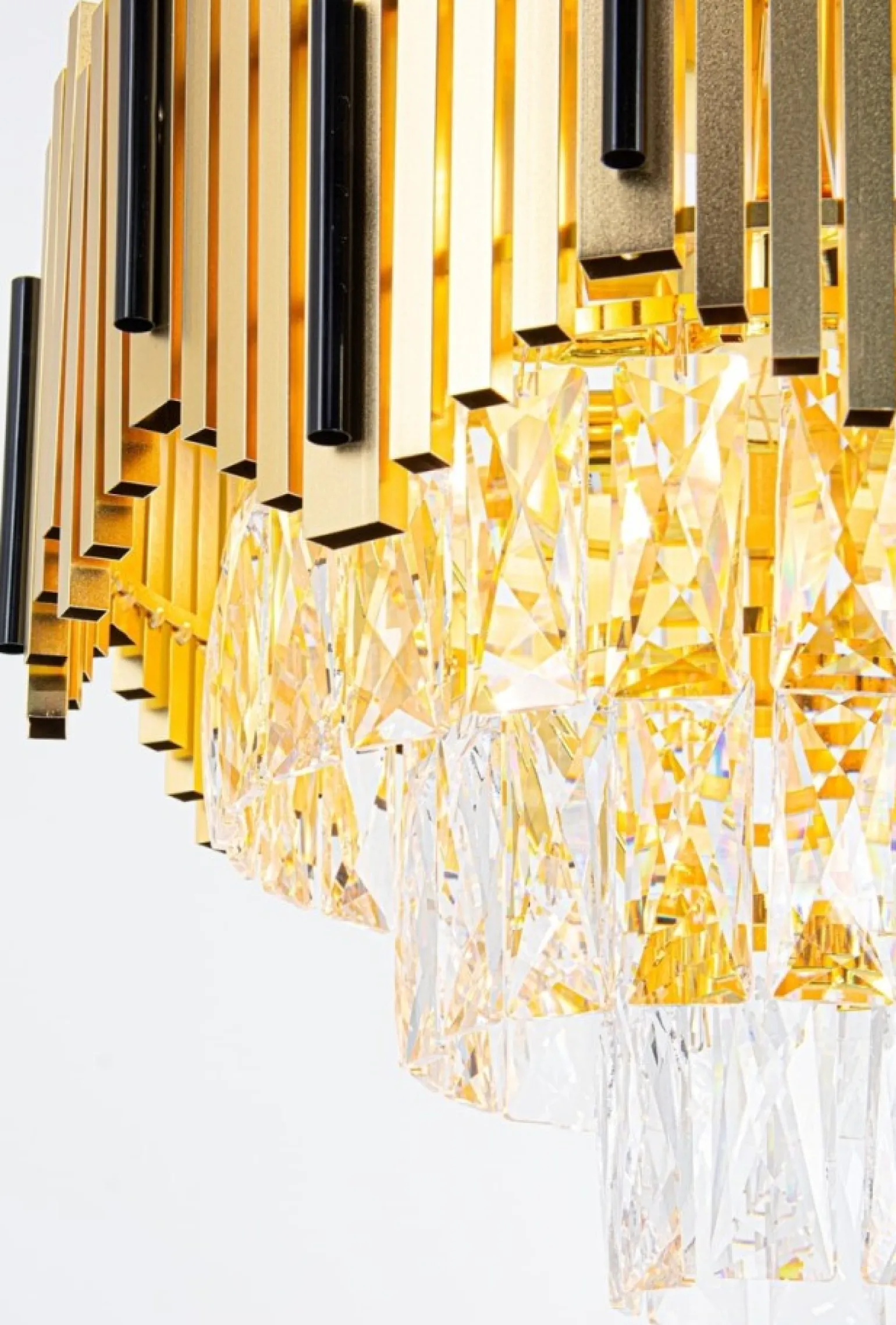 Sklep Kaja Efektowna, kryształowa lampa sufitowa 6232/4B TR BL BELIZE | Kaja