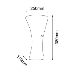 Sklep Kaja Efektowna lampa ścienna do salonu ANT 8170 BUTTON | Kaja Oświetlenie