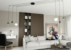 Cheap Efektowna lampa do podwieszania 1349/6 FUJI 6 BLACK | Kaja Oświetlenie Żyrandole Nowoczesne