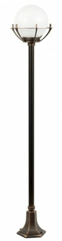 Sklep Kaja Efektowna lampa ogrodowa z kulistym kloszem K 5002/1/KPOl