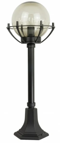 Sklep Kaja Efektowna lampa ogrodowa z koszyczkiem i kloszem K 5002/3/KPO