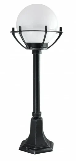 Sklep Kaja Efektowna lampa ogrodowa z koszyczkiem i kloszem K 5002/3/KPO