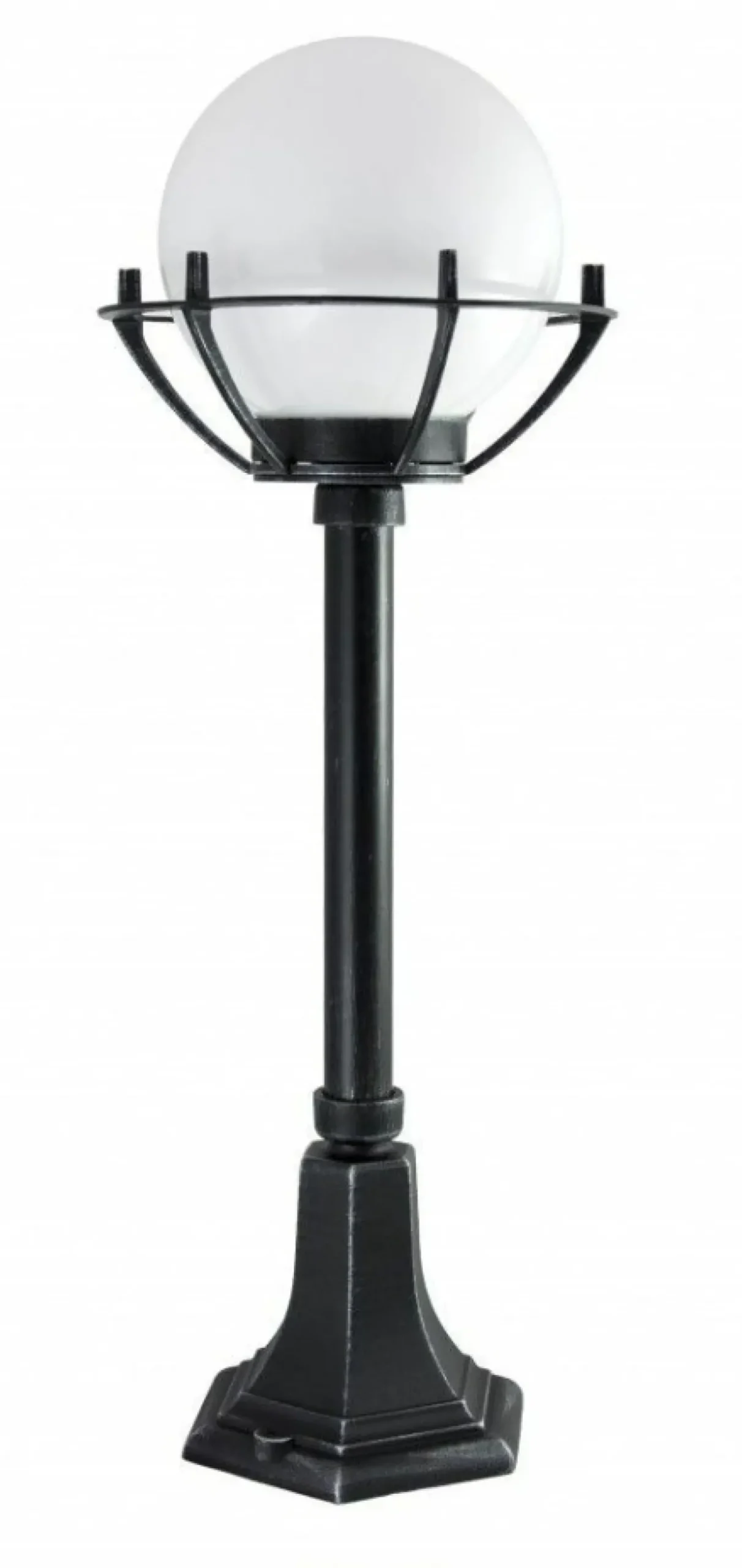 Sklep Kaja Efektowna lampa ogrodowa z koszyczkiem i kloszem K 5002/3/KPO