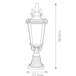 Sklep Kaja Efektowna lampa stojąca, czarna BT3-M z serii BALTIMORE