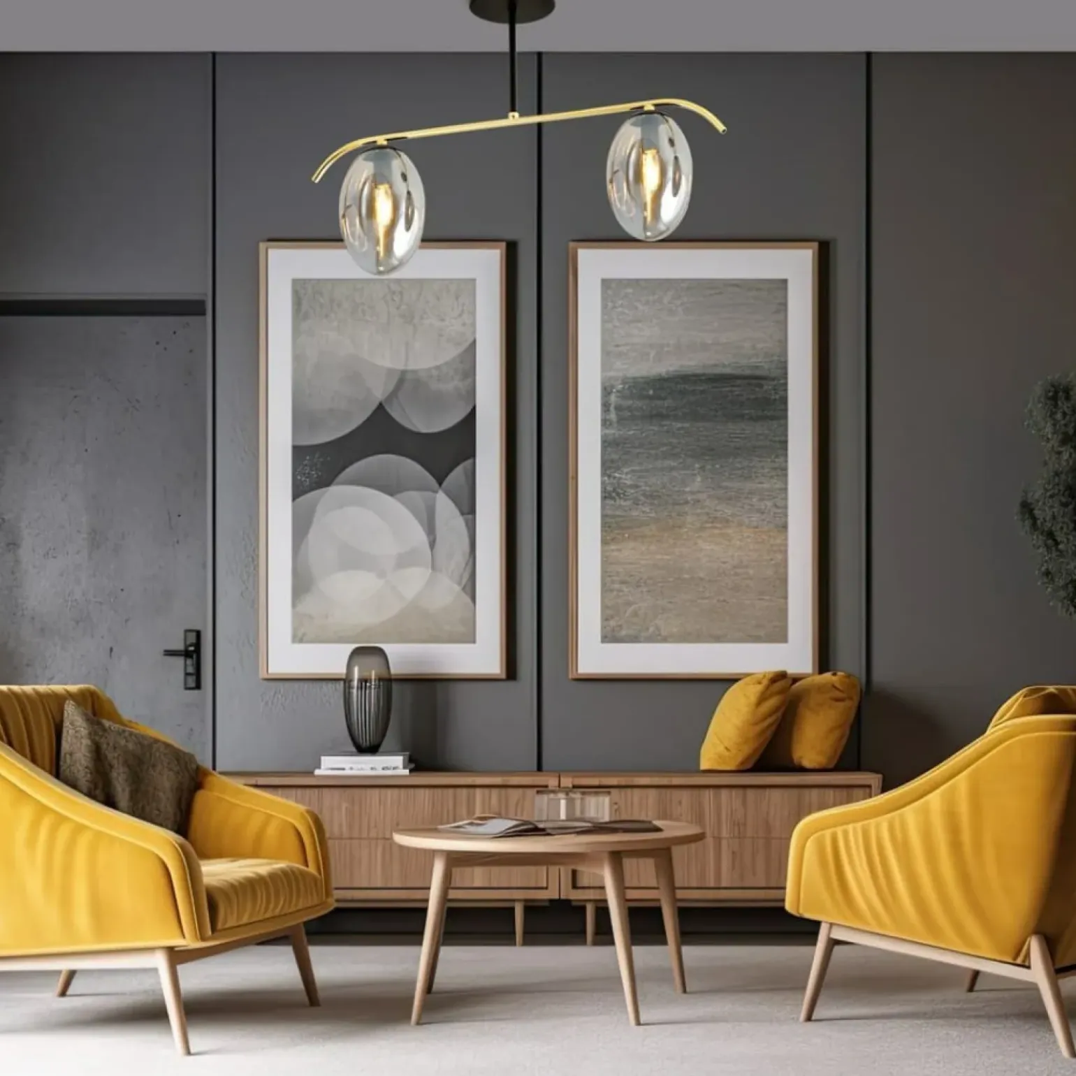 Best Sale Efektowna lampa sufitowa ze złotą konstrukcją 1280/2 z serii FINES Żyrandole Nowoczesne