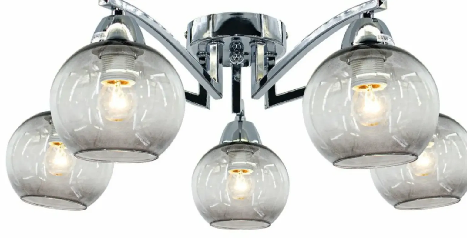 Sklep Kaja Efektowna lampa sufitowa z pięcioma żarówkami 1986/5 8C | Kaja