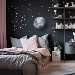 Sklep Kaja Efektowna lampa sufitowa, plafon księżyc LP-1106/1C LUNA | Kaja