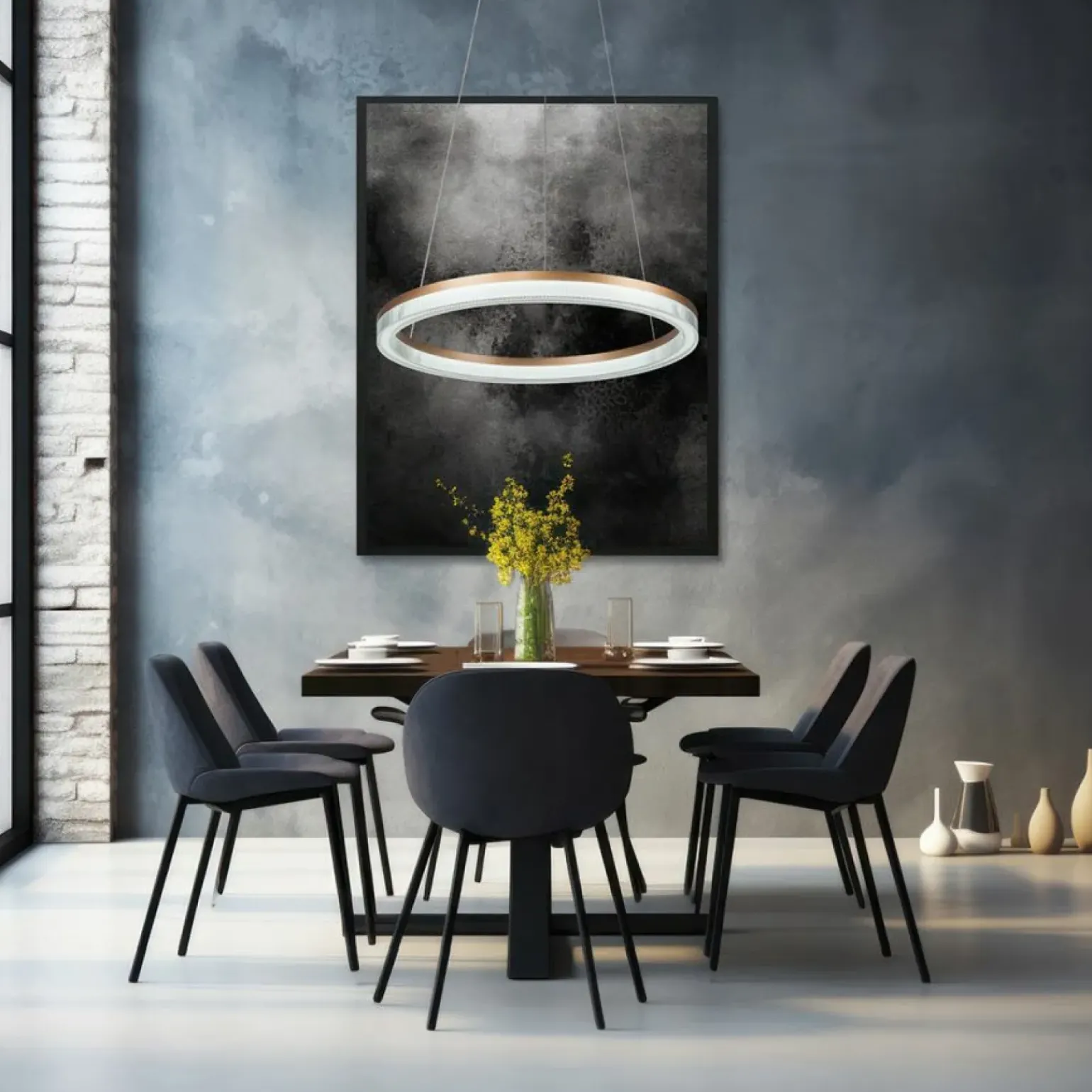 Fashion Efektowna lampa wisząca LP-033/1P L GD CRISTAL TRIANGLE MIDWAY | Kaja Żyrandole Nowoczesne