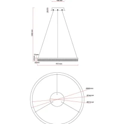 Fashion Efektowna lampa wisząca LP-033/1P L GD CRISTAL TRIANGLE MIDWAY | Kaja Żyrandole Nowoczesne