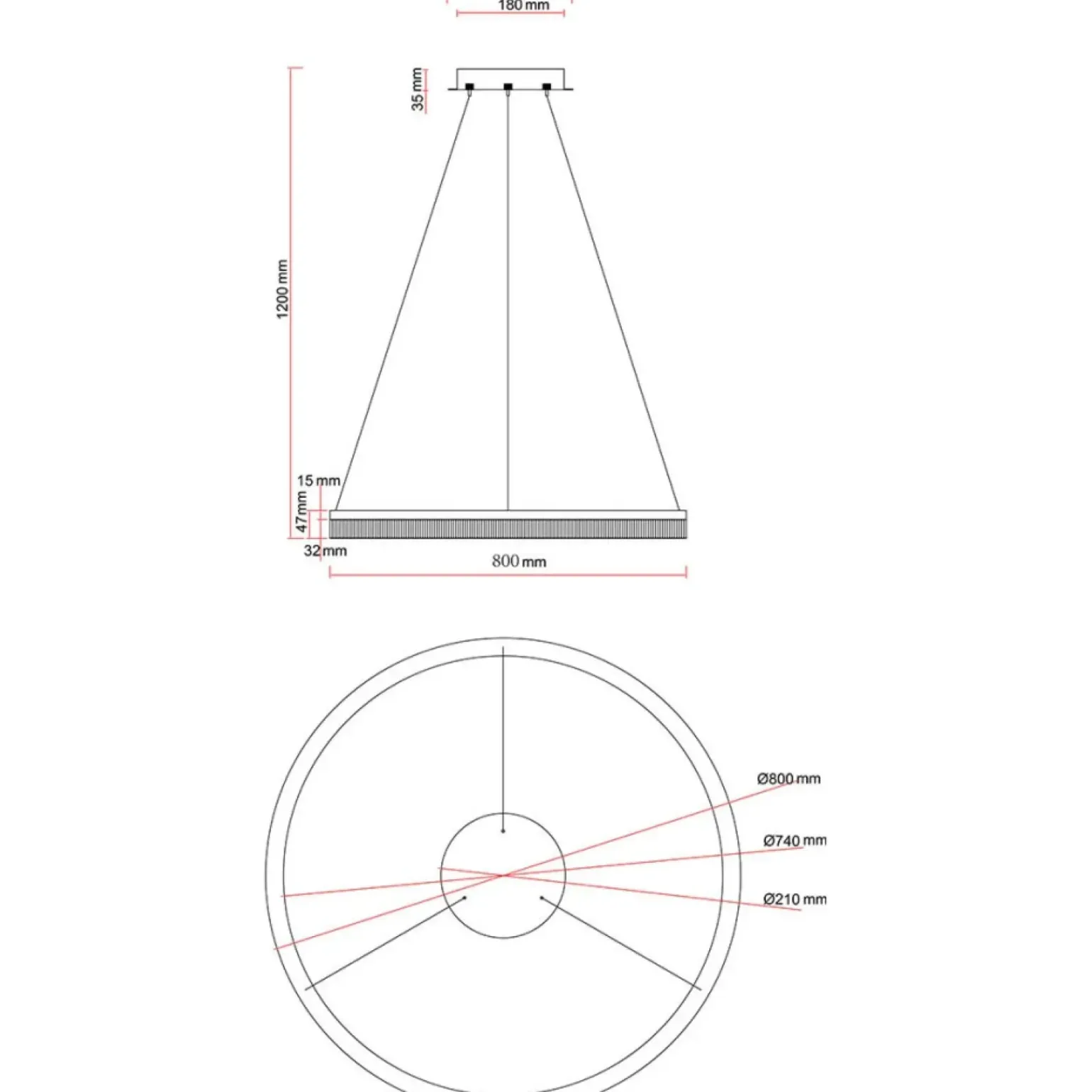 Fashion Efektowna lampa wisząca LP-033/1P L GD CRISTAL TRIANGLE MIDWAY | Kaja Żyrandole Nowoczesne