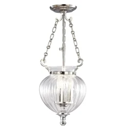 Sklep Kaja Efektowna lampa wisząca, srebrna FP-P-S-POL-NCKL z serii FINSBURY PARK