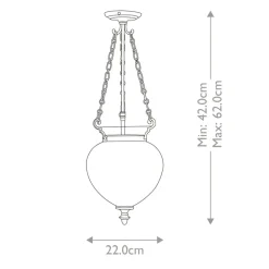 Sklep Kaja Efektowna lampa wisząca, srebrna FP-P-S-POL-NCKL z serii FINSBURY PARK