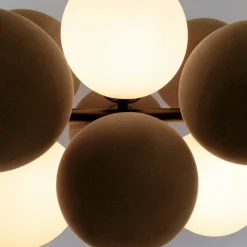 Discount Efektowna lampa wisząca z brązowymi kulami ABR-GRAPPA-H-B VINO | Kaja Żyrandole Nowoczesne