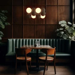 Discount Efektowna lampa wisząca z brązowymi kulami ABR-GRAPPA-H-B VINO | Kaja Żyrandole Nowoczesne