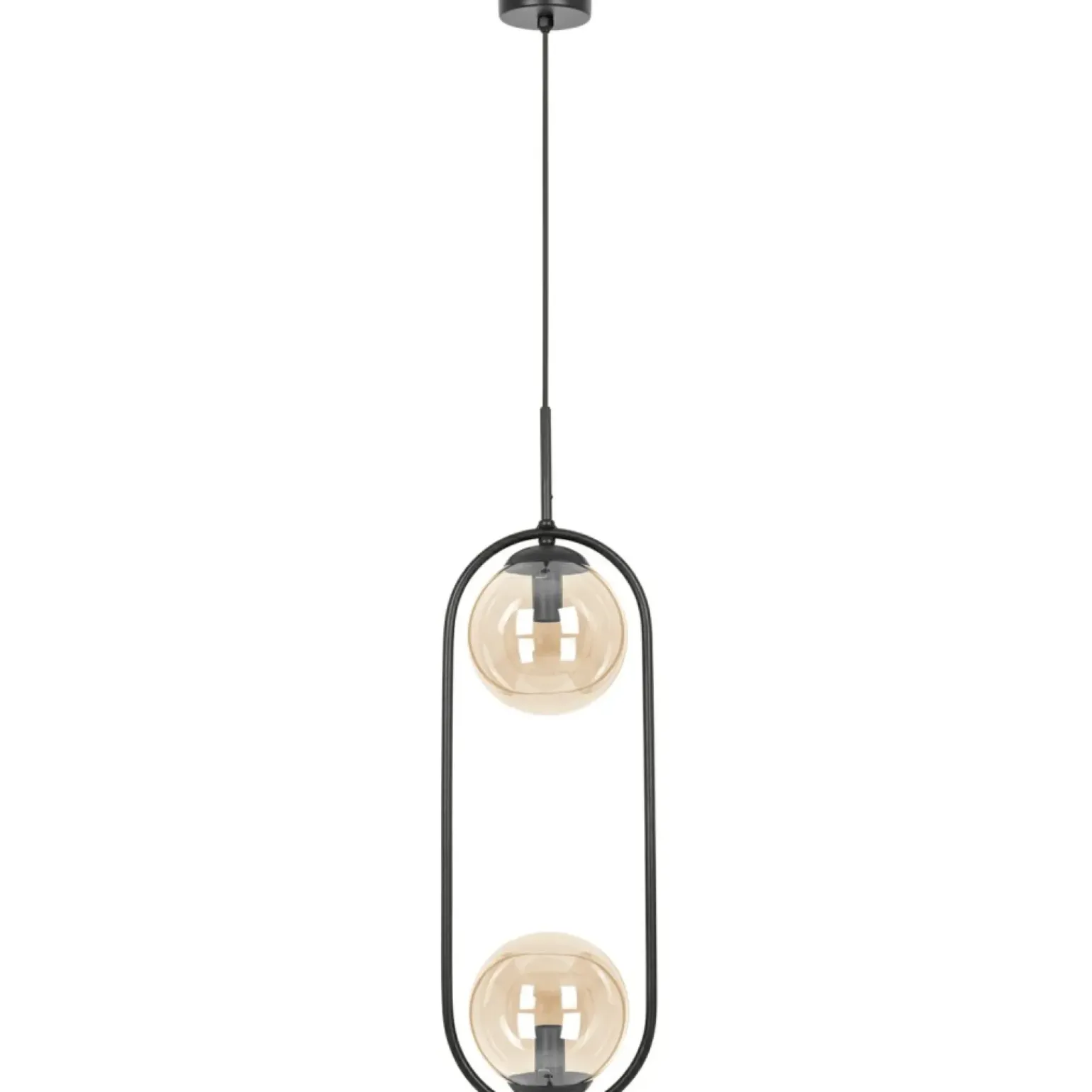Clearance Efektowna lampa wisząca z bursztynowymi kloszami K-5121 z serii VENTA Żyrandole Nowoczesne