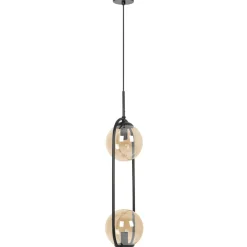 Clearance Efektowna lampa wisząca z bursztynowymi kloszami K-5121 z serii VENTA Żyrandole Nowoczesne