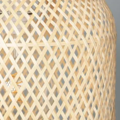 Clearance Efektowna lampa z plecionym abażurem ABR-LW24-BH-E27 BOHO | Kaja Żyrandole Nowoczesne