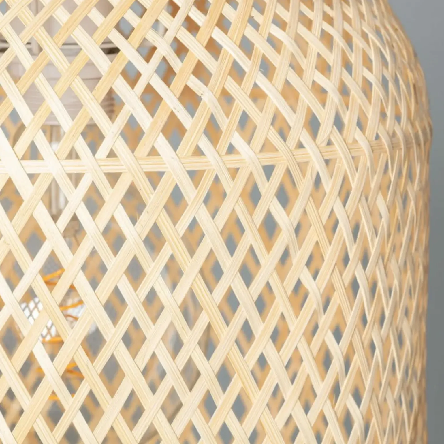 Clearance Efektowna lampa z plecionym abażurem ABR-LW24-BH-E27 BOHO | Kaja Żyrandole Nowoczesne