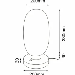 Sklep Kaja Efektowna lampka stołowa na szafkę nocną ANT 2033 TANPO | Kaja