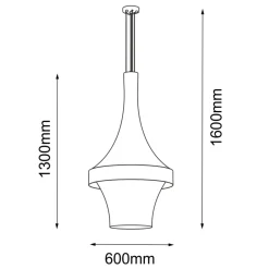 Sklep Kaja Efektowna, pleciona lampa wisząca z ledem ANT 5033 DOTA | Kaja