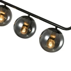 Hot Efektowna, pozioma lampa wisząca LP-005/4L GRAFIT ALISA | Kaja Żyrandole Nowoczesne