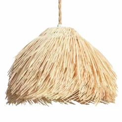 Discount Efektowna, rattanowa lampa wisząca ABR-LW10-BH-E27 BOHO | Kaja Żyrandole Nowoczesne