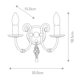Sklep Kaja Efektowny kinkiet ścienny, mosiądz ART2-AGD-BRASS z serii ARTISAN