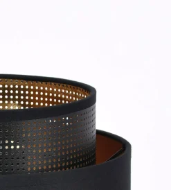 Sklep Kaja Efektowny kinkiet, czarno-złoty, do sypialni K-5284 z serii AMOS