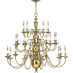 Sklep Kaja Efektowny żyrandol, złoty kolor HK-CAMBRIDGE25 z serii CAMBRIDGE