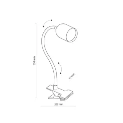 Sklep Kaja Elastyczna lampka biurkowa mocowana na klips TK 4561 z serii TOP