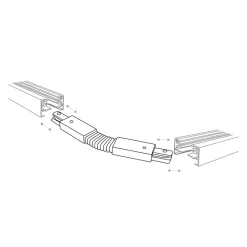 Sklep Kaja Elastyczna złączka do szyny natynkowej ZM 2060 SZ.JEDNOOBWODOWA