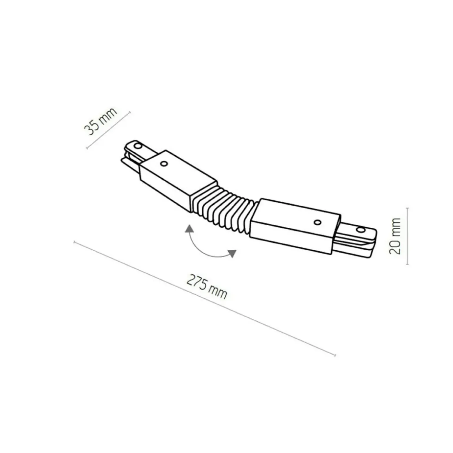 Sklep Kaja Elastyczny łącznik do szyn natynkowych ZM 2030 SZ.JEDNOOBWODOWA