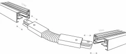 Sklep Kaja Elastyczny łącznik do szyny jednofazowej TK 4071 TRACER | Kaja