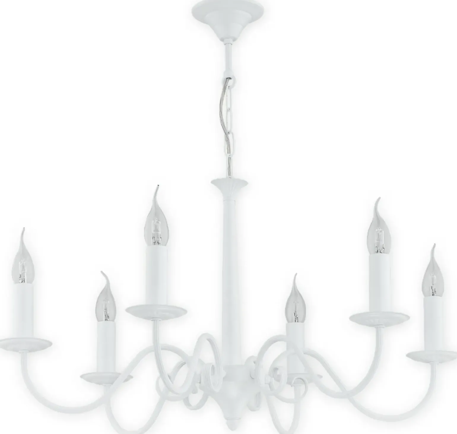 Sklep Kaja Elegancka biała lampa sufitowa 6xE14 O2896 W6 BIA | Kaja Oświetlenie