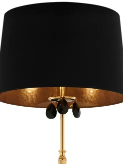 Sklep Kaja Elegancka czarno-złota lampa podłogowa JUP 1800 EGIDA | Kaja