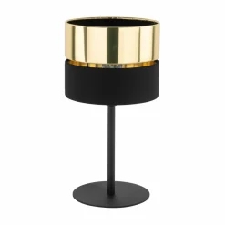 Sklep Kaja Elegancka, czarno-złota lampka nocna TK 16051 HILTON | Kaja