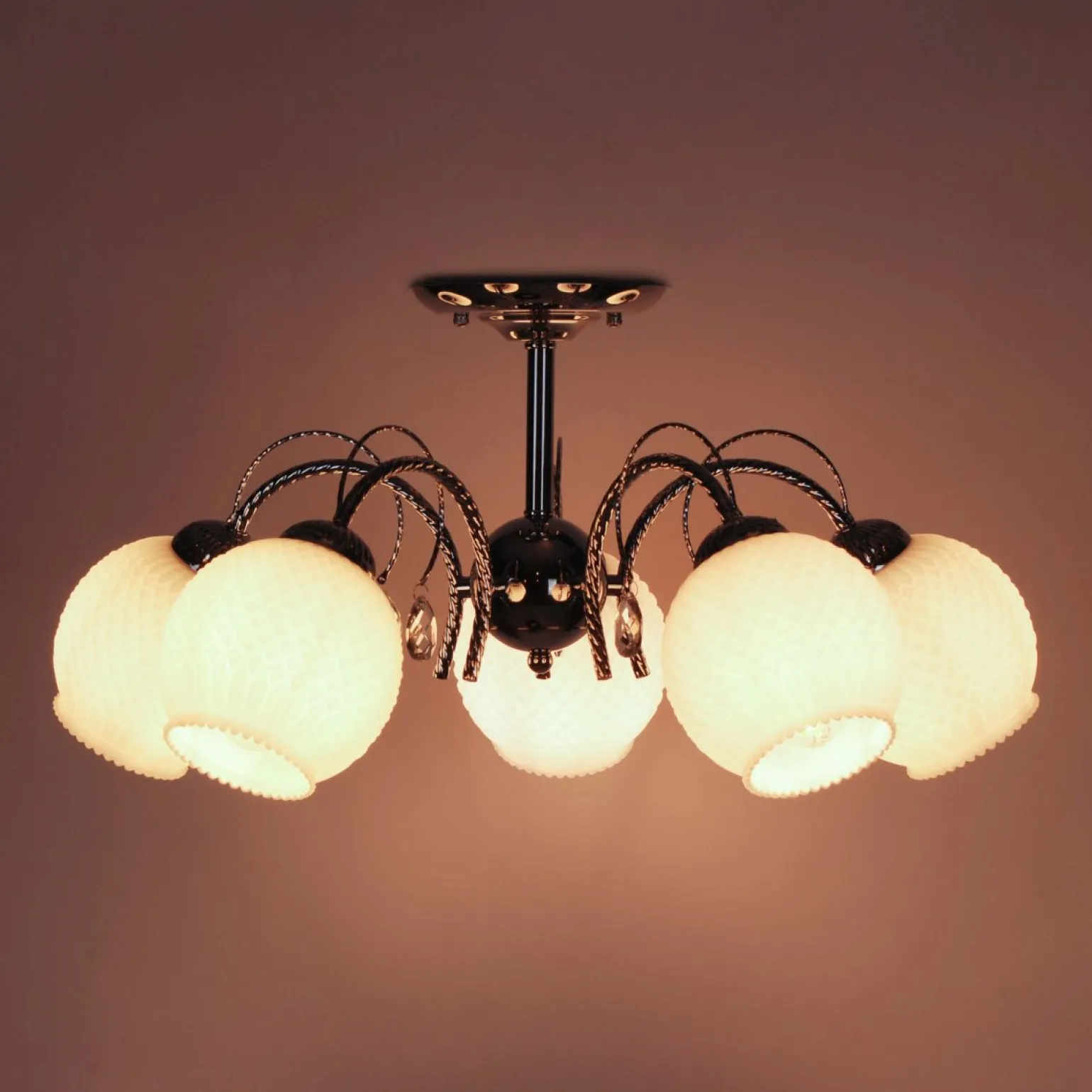 Sklep Kaja Elegancka, duża lampa sufitowa K-JSL-6554/5 CHR SUSAN | Kaja