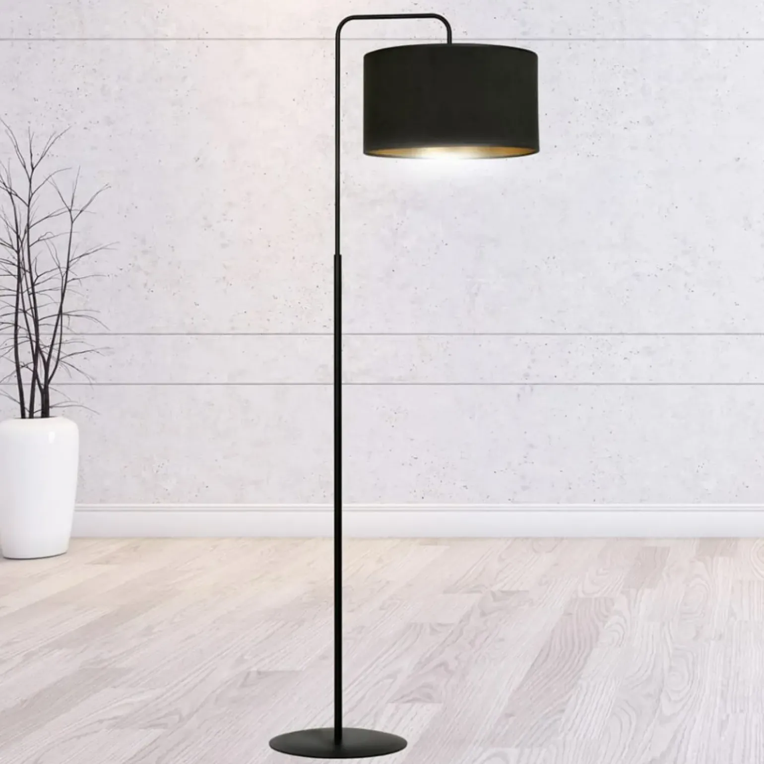 Sklep Kaja Elegancka, klasyczna lampa podłogowa do salonu 1054/LP1 HILDE | Kaja