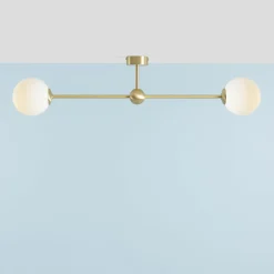 Sklep Kaja Elegancka, krótka, dwukierunkowa lampa sufitowa 1113PL_H40 PEARL