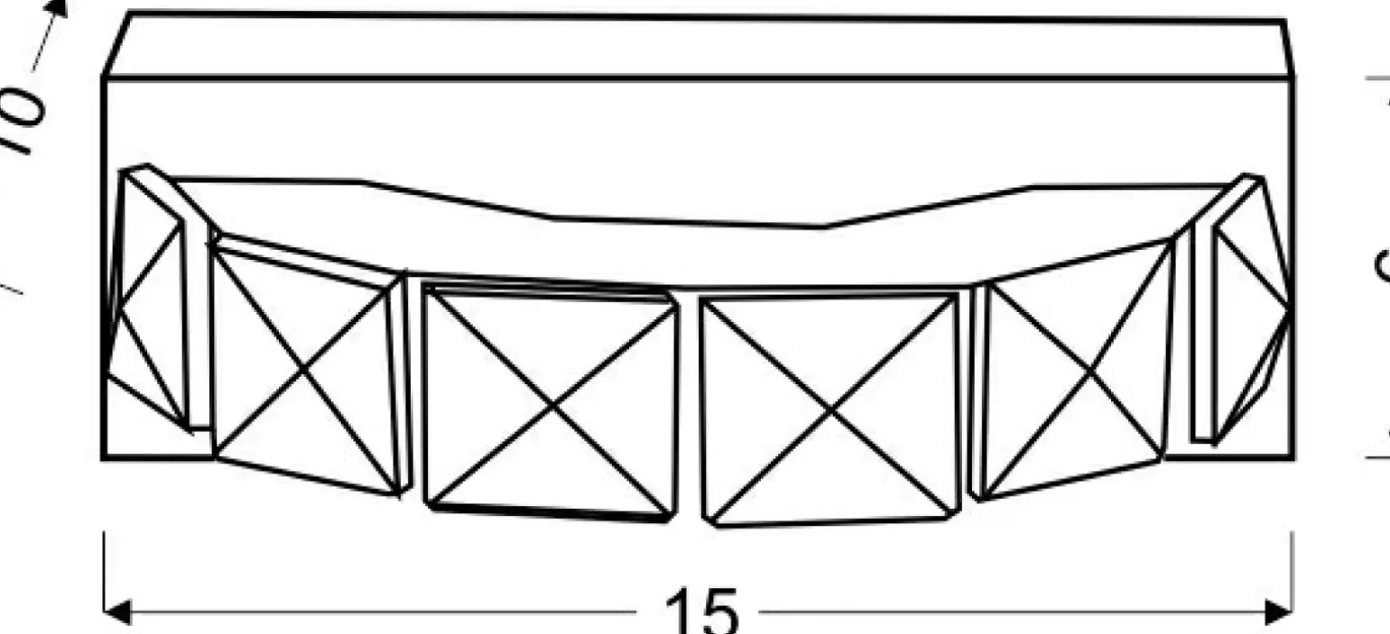 Sklep Kaja Elegancka, kryształowa lampa ścienna 21-45256 SHIPI | Kaja Oświetlenie