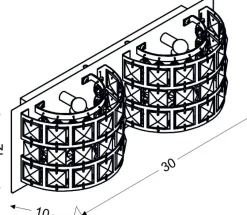 Sklep Kaja Elegancka lampa ścienna do sypialni 22-87235 SATURN | Kaja Oświetlenie