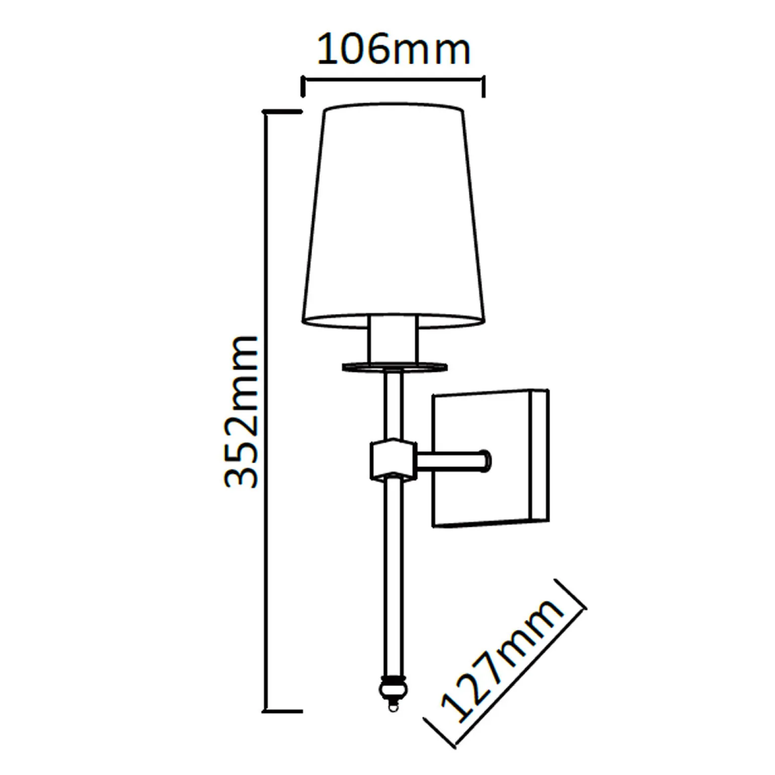 Sklep Kaja Elegancka lampa do sypialni LP-2118/1W CHROM CASOLI | Kaja Oświetlenie