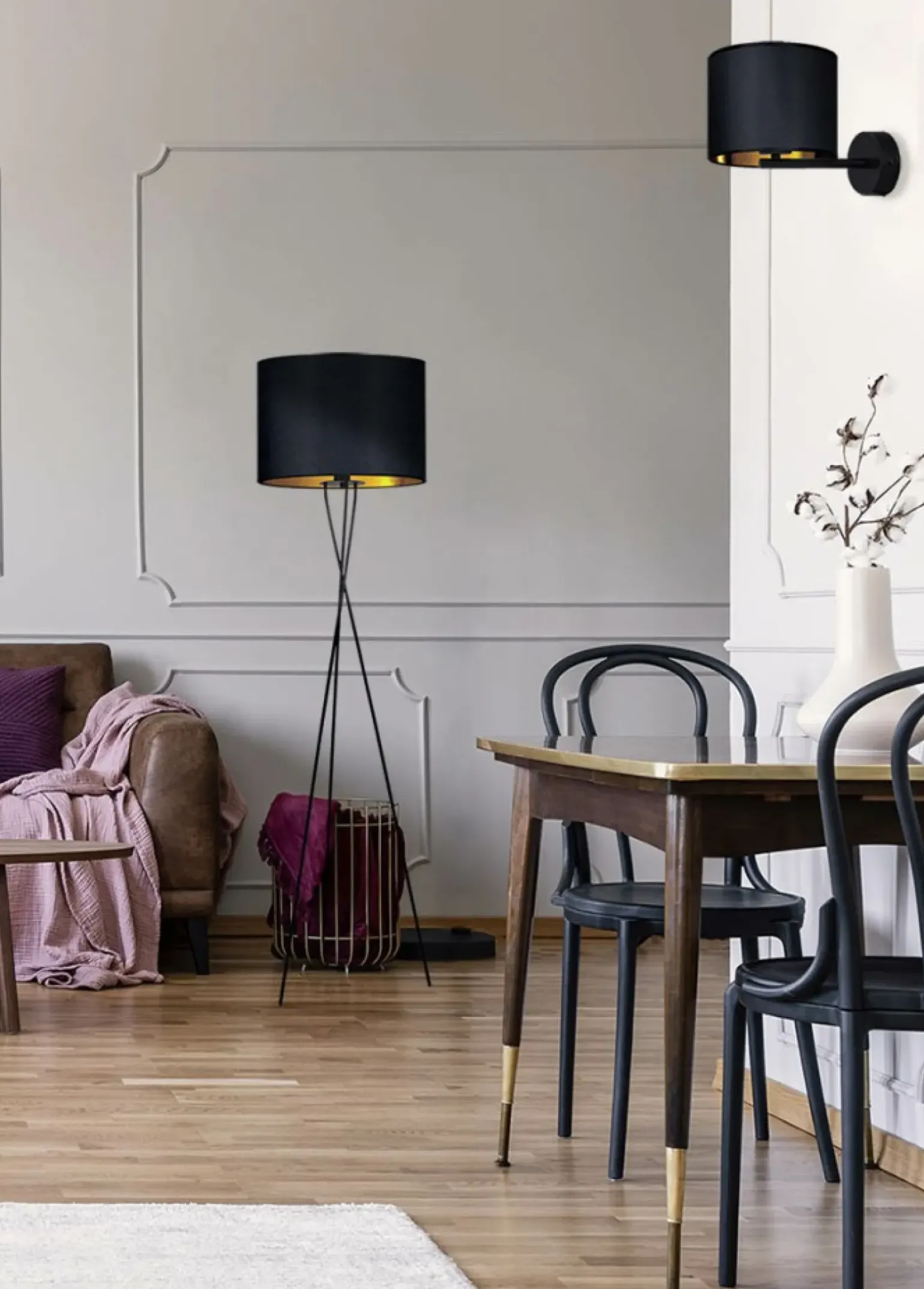 Sklep Kaja Elegancka lampa podłogowa na trójnogu K-4329 | Kaja Oświetlenie