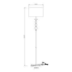 Sklep Kaja Elegancka lampa stojąca do stylowej sypialni RLL93163-1GW - REA II