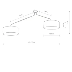 Outlet Elegancka lampa sufitowa z mi abażurami 7948 | Kaja Oświetlenie Żyrandole Nowoczesne