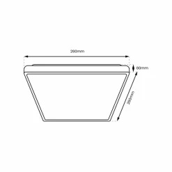 Sklep Kaja Elegancka lampa sufitowa LED 26x26cm 4000K ML0252 DABAR | Kaja